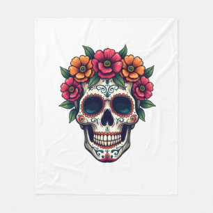 Tag der Toten Zuckerschädel � Dia de los Muertos S Fleecedecke