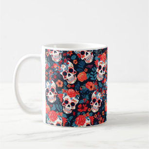 💀Tag der Toten, Zuckerschädel Kaffeetasse
