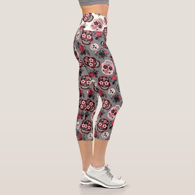 Tag der toten Zuckerschluchten Capri Leggings (Rechts)