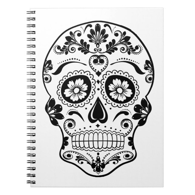 TAG DER TOTEN ZUCKERSKULL NOTIZBLOCK (Vorderseite)
