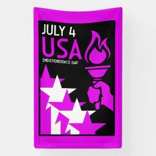 Tag der Unabhängigkeit Amerikas Banner