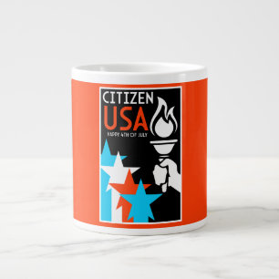 Tag der Unabhängigkeit Amerikas Jumbo-Tasse