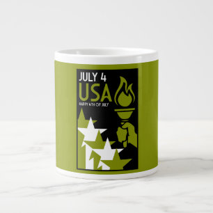 Tag der Unabhängigkeit Amerikas Jumbo-Tasse