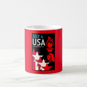 Tag der Unabhängigkeit Amerikas Kaffeetasse