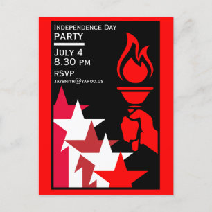 Tag der Unabhängigkeit Amerikas Postkarte