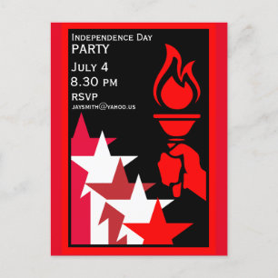 Tag der Unabhängigkeit Amerikas Postkarte