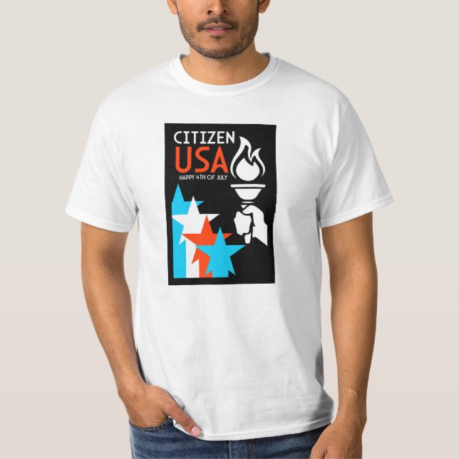 Tag der Unabhängigkeit Amerikas T-Shirt (Vorderseite)
