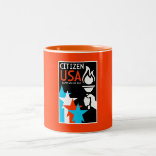 Tag der Unabhängigkeit Amerikas Zweifarbige Tasse