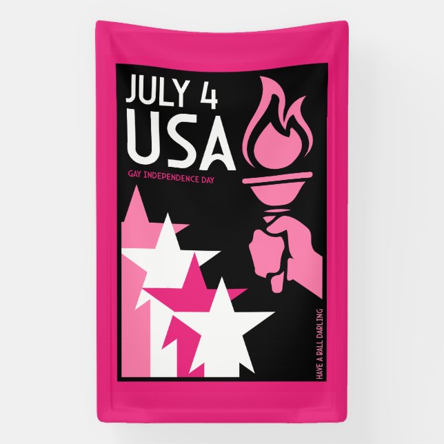 Tag der Unabhängigkeit Banner (Vertikal)