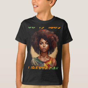 Tag der Unabhängigkeit der Afrikanisch-amerikanisc T-Shirt
