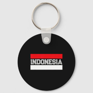 Tag der Unabhängigkeit der Flagge Indonesiens Schlüsselanhänger