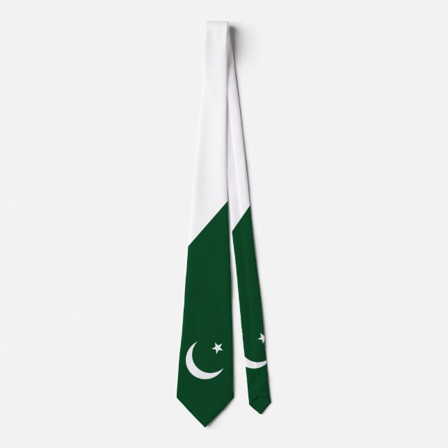 Tag der Unabhängigkeit der pakistanischen Flagge - Krawatte (Vorderseite)