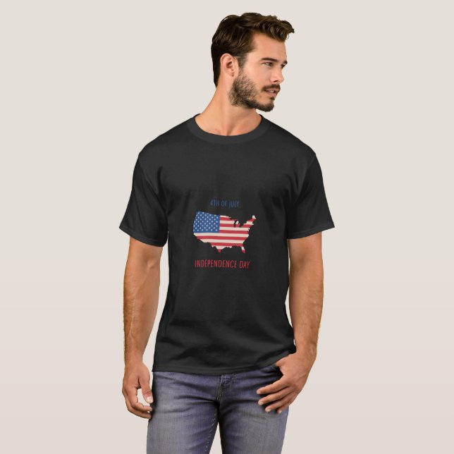 Tag der Unabhängigkeit des amerikanischen Unabhäng T-Shirt (Vorne ganz)