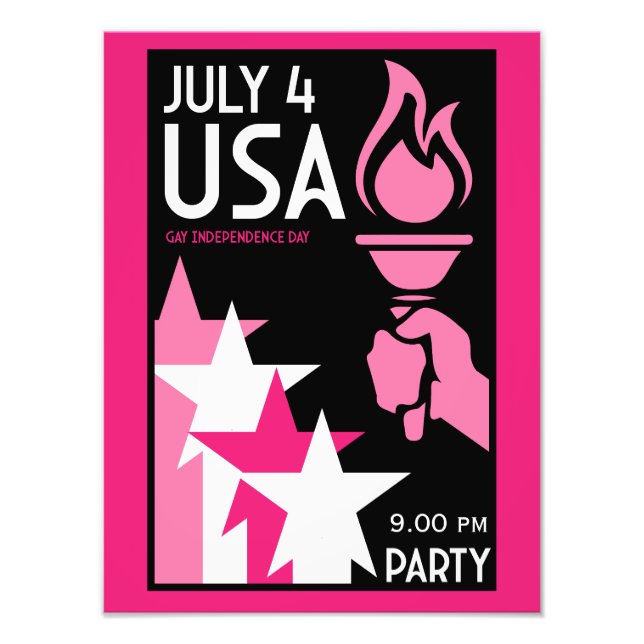 Tag der Unabhängigkeit Fotodruck (Vorne)