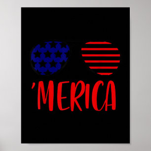 Tag der Unabhängigkeit Merica Gedenktag Poster