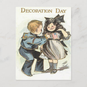 Tag der Uniform Decoration der US-Flaggen-Kinder Postkarte