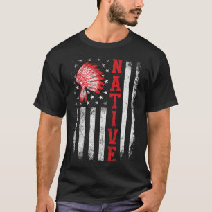 Tag der Ureinwohner - Amerikanische Flagge Cheroke T-Shirt