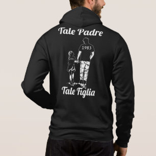 Tag der Väter und Töchter mit personalisierten Nam Hoodie