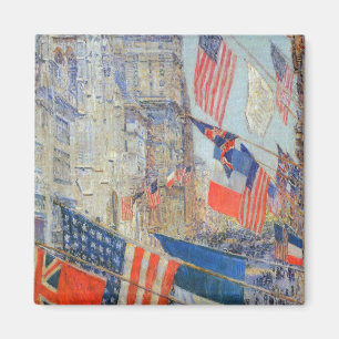 Tag der Verbündeten, Mai 1917 von Childe Hassam, V Magnet