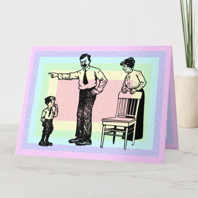 Tag der verrückten Väter Karte (Vorderseite)