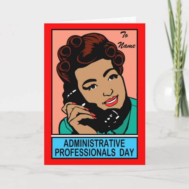 Tag der Verwaltungspersonen Karte (Vorderseite)