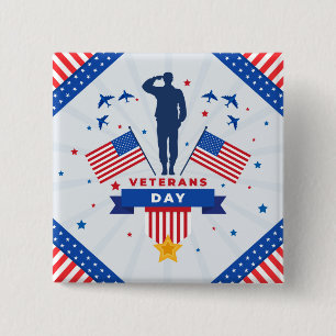 Tag der Veteranen - Alle, die gedient haben, ehren Button