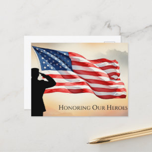 Tag der Veteranen - Alle, die gedient haben, ehren Postkarte