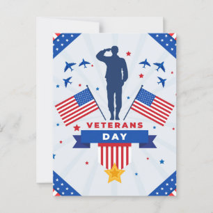 Tag der Veteranen - Alle, die gedient haben, ehren Postkarte