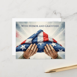 Tag der Veteranen - Alle, die gedient haben, ehren Postkarte