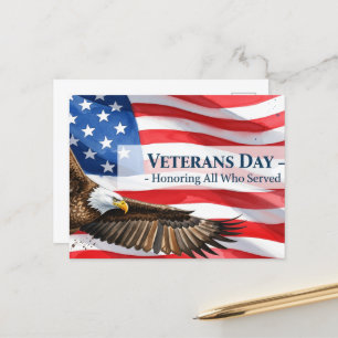 Tag der Veteranen - Alle, die gedient haben, ehren Postkarte
