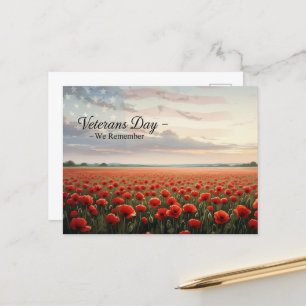 Tag der Veteranen - Alle, die gedient haben, ehren Postkarte