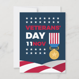 Tag der Veteranen - Alle, die gedient haben, ehren Postkarte