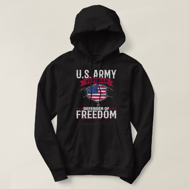 Tag der Veteranen der US-Kriegsveteranen 122 Hoodie (Design vorne)