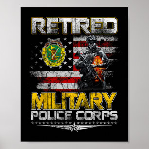 Tag der Veteranen des Ruhestands Militär Läuse Pat Poster