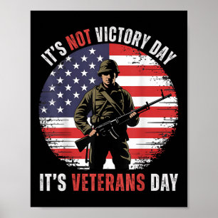 Tag der Veteranen Es ist kein Sieg Soldat Amerikan Poster