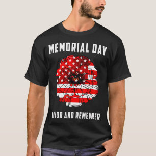 Tag der Veteranen rote Mohnblume USA Gedenktag 2 T-Shirt