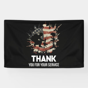 Tag der Veteranen - Vielen Dank für Ihren Service Banner