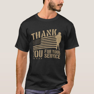 Tag der Veteranen - Vielen Dank Veteranen USA Flag T-Shirt