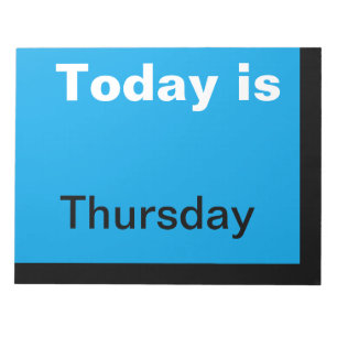 Tag der visuellen Kalendertools der Woche Donnerst Notizblock