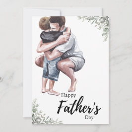 Tag der Wasserfarbenväter Feiertagskarte