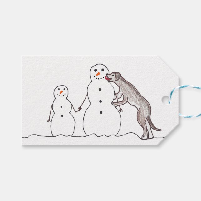 Tag der Weihnachtsgeschenke Geschenkanhänger (Vorderseite (Horizontal))