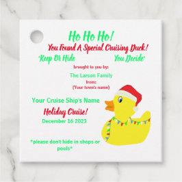 Tag der Weihnachtskreuzfahrt Geschenkanhänger