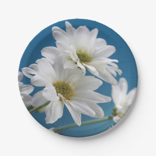 Tag der Weißen Daisies Garten der Liebe Blue Sky Pappteller