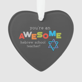 Tag der Wertschätzung der Hebräischen Schule, Phan Ornament