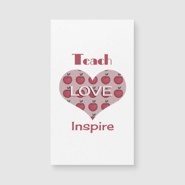 Tag der Wertschätzung für Lehrer Magnetkarte (Vorderseite)