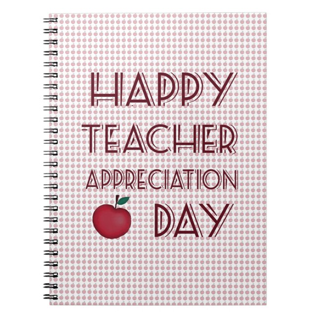 Tag der Wertschätzung für Lehrer Notizblock (Vorderseite)