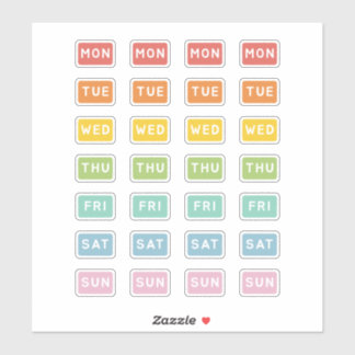 Tag der Woche Aufkleber