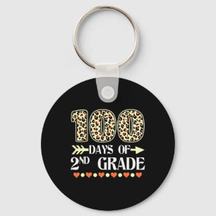Tag der zweiten Klasse Lehrer 100 Tage der Schule Schlüsselanhänger