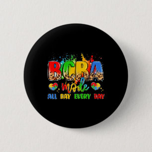Tag des Autismus im Monat Welt-Autismus-Bewusstsei Button