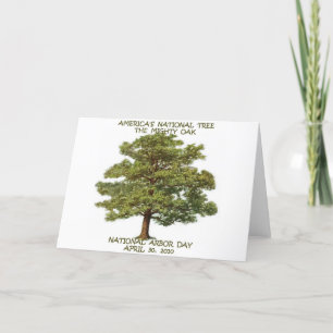 TAG DES BAUMS-STAATSANGEHÖRIGER KARTE